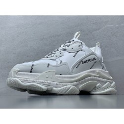 GT Batch Balenciaga Triple S All Over Logo White