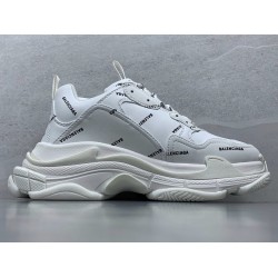 GT Batch Balenciaga Triple S All Over Logo White