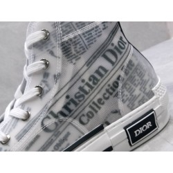 GT Dior B23 x Daniel Arsham Newspaper Print Hi Top Sneaker