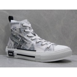 GT Dior B23 x Daniel Arsham Newspaper Print Hi Top Sneaker