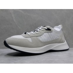GT Dior B25 Oblique Canvas and Suede Sneaker White