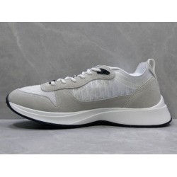 GT Dior B25 Oblique Canvas and Suede Sneaker White