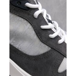 GT Dior B25 Oblique Canvas and Suede Sneaker Gray