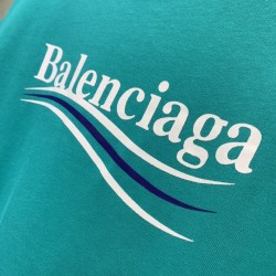 Balenciaga Wave Logo Teal