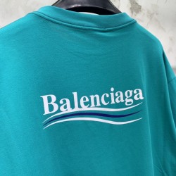 Balenciaga Wave Logo Teal