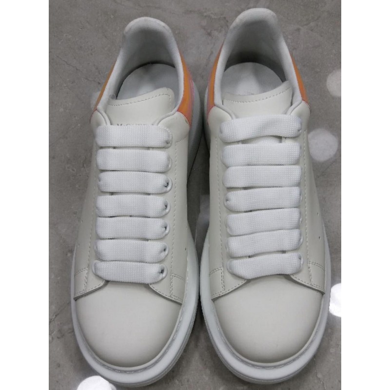 GT Alexander McQueen Oversized Sneaker White Orange Holofoil - Allkicks247
