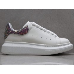 GT Alexander McQueen Oversized Sneaker White Glitter