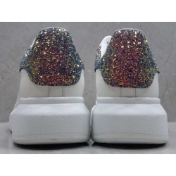 GT Alexander McQueen Oversized Sneaker White Glitter