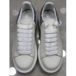 GT Alexander McQueen Oversized Sneaker White Glitter