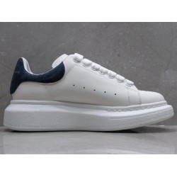 GT Alexander McQueen Oversized Sneaker White Navy Suede