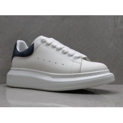 GT Alexander McQueen Oversized Sneaker White Navy Suede