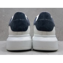 GT Alexander McQueen Oversized Sneaker White Navy Suede