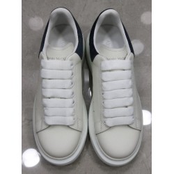 GT Alexander McQueen Oversized Sneaker White Navy Suede