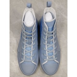 GT Dior B23 x Daniel Arsham High-Top Sneakers Light Blue Dior Oblique