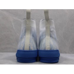 GT Dior B23 Hi Top Sneaker White Blue Canvas