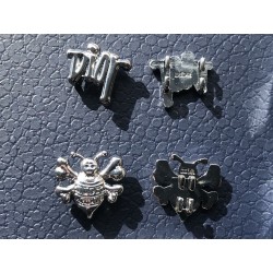 GT Dior and Shawn Sneaker Charms Silver