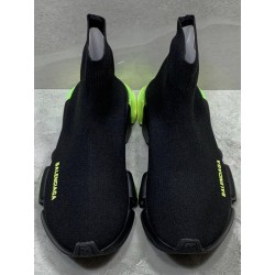 GT Balenciaga Speed Trainer Clear Sole Black Yellow Fluo