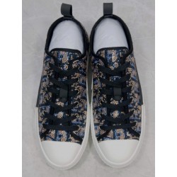 GT Dior B23 Low-top Sneaker Beige and Blue Oblique Strass