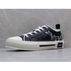 GT B23 Low Top Sneaker Black and White Dior Oblique