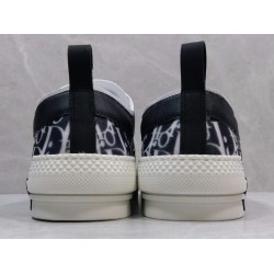 GT B23 Low Top Sneaker Black and White Dior Oblique