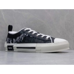 GT B23 Low Top Sneaker Black and White Dior Oblique