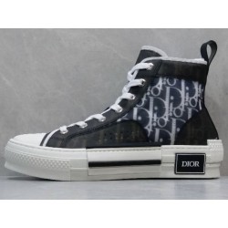 GT B23 Hi Top Sneaker Black and White Dior Oblique