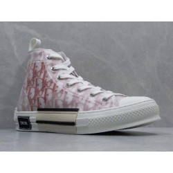 GT B23 Hi Top Sneaker Red and White Dior Oblique Canvas