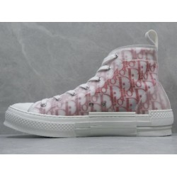 GT B23 Hi Top Sneaker Red and White Dior Oblique Canvas