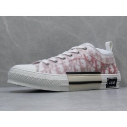 GT B23 LowTop Sneakers Red and White Dior Oblique Canvas