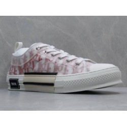 GT B23 LowTop Sneakers Red and White Dior Oblique Canvas