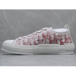 GT B23 LowTop Sneakers Red and White Dior Oblique Canvas