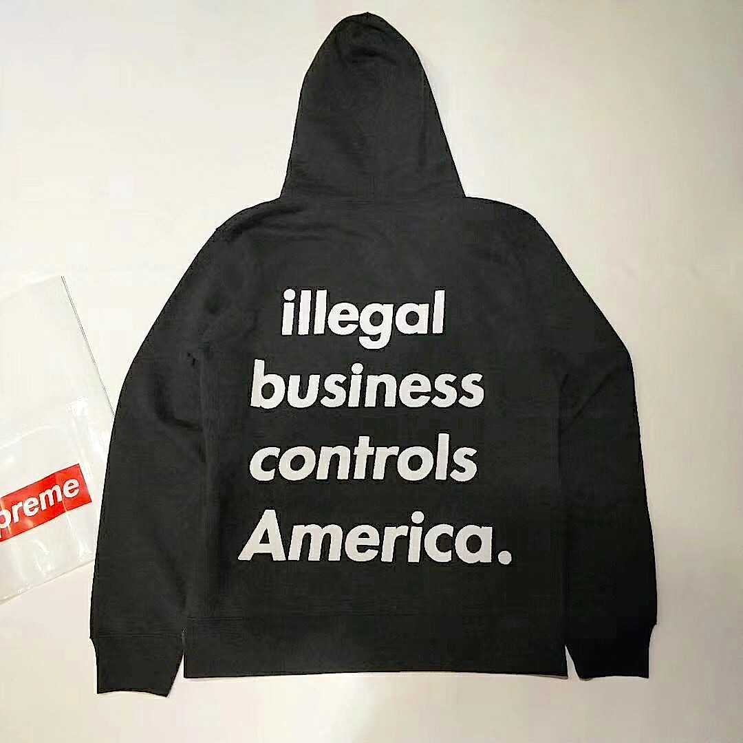 supreme illegal business hoodie