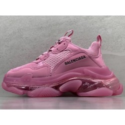 GT Batch Balenciaga Triple-S Clear Sole Leather Free Pink