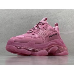 GT Batch Balenciaga Triple-S Clear Sole Leather Free Pink